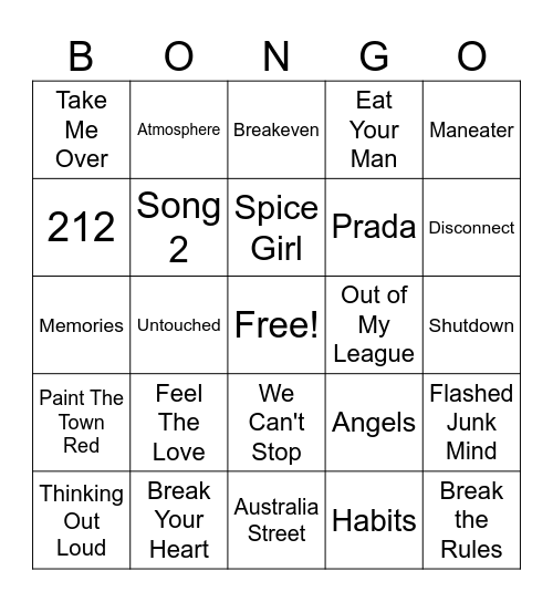 Bingo #05 Bingo Card