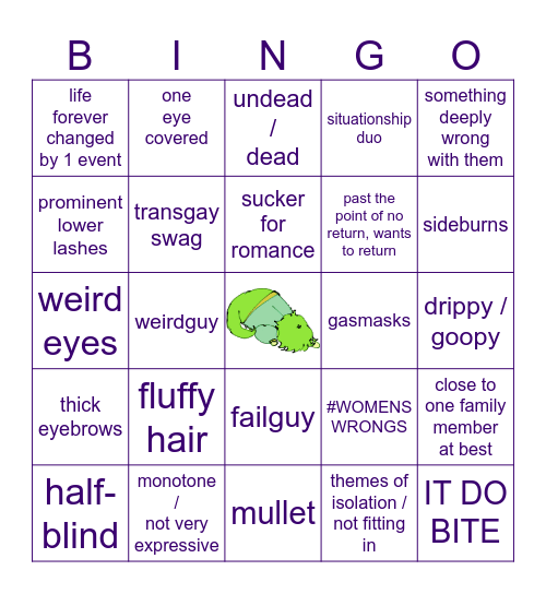 YEARGH Bingo Card
