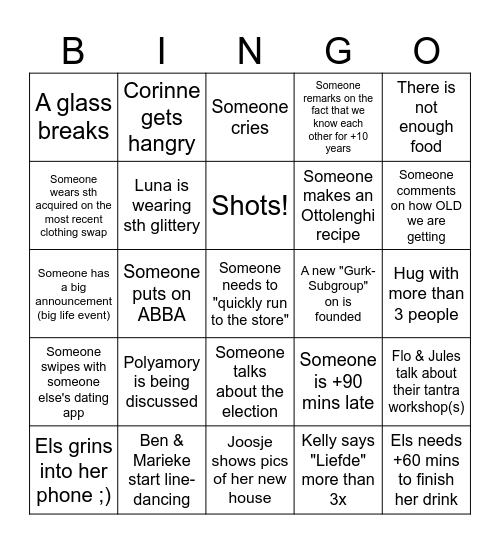 Grand Gurk Bingo 2023 Bingo Card