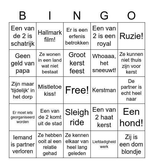Slechte bingo kaart Bingo Card