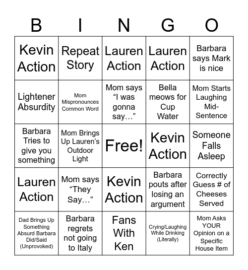 Chelsea Bingo Card