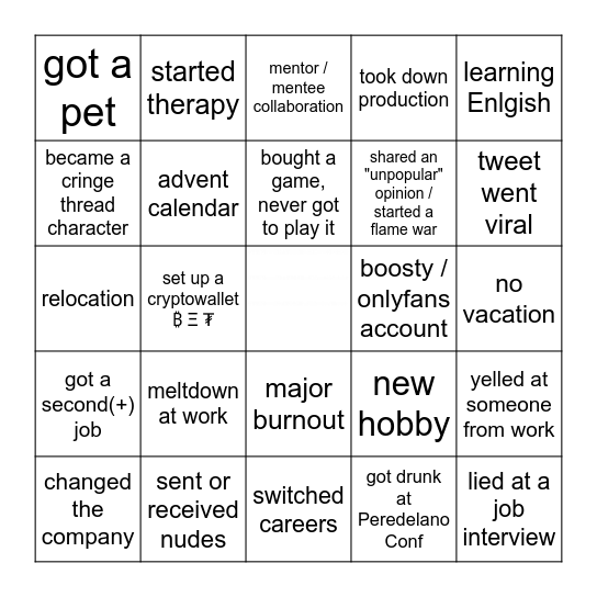 DI4IT EDITION: 2023 END-OF-YEAR Bingo Card