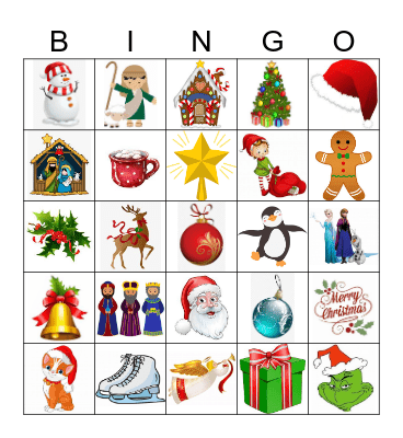 BCCs Christmas Bingo Card