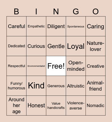 Are you Taliyah's type? Bingo Card