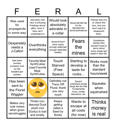 Free Terran™ Bingo Card