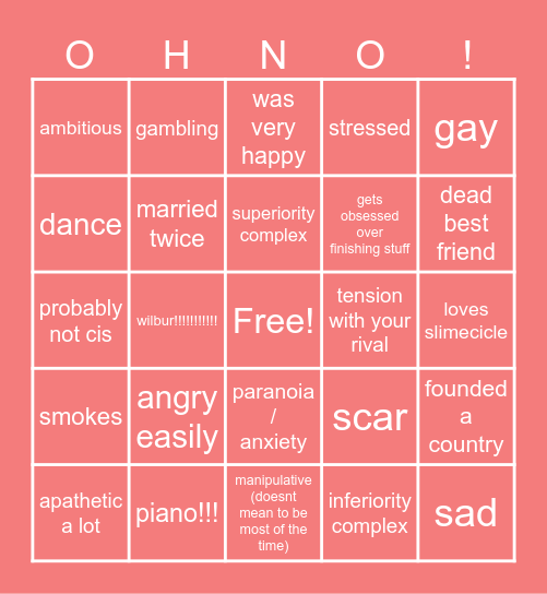 c quackity kin bingo Card