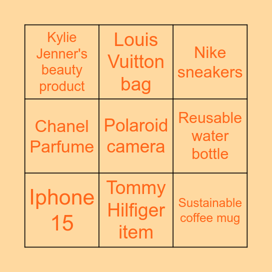 Icebreaker: Social Influence Bingo Card