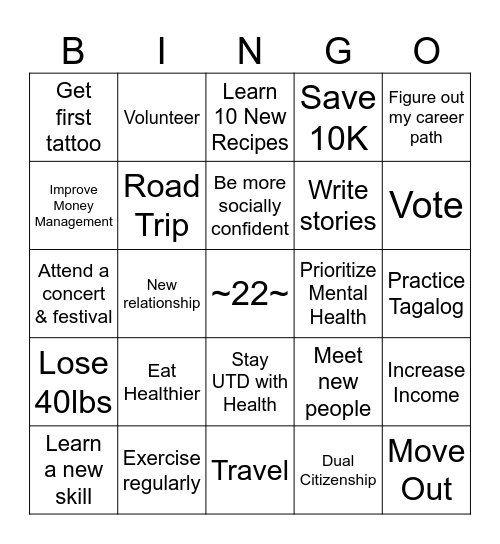 2024 Bingo Card