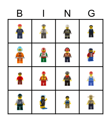 LEGO Bingo Card