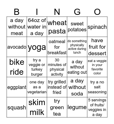 5210 Bingo Card