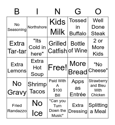 Rocky Hill Bingo Card