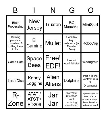 Classic Game Room - The Bingo Board Bingo Card