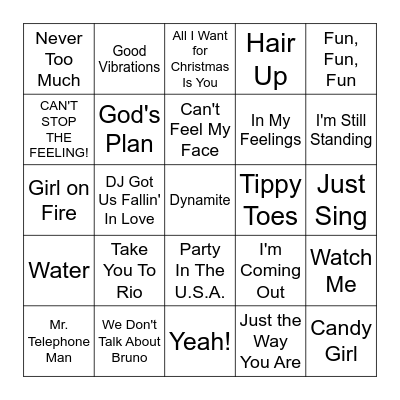Vibe Bingo Gifts of Hope Bingo Card