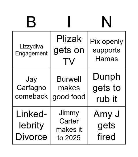Linked Bingo Card