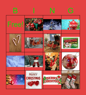 Christmas Eve Bingo Card