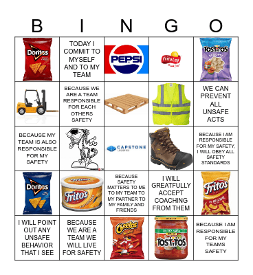 CAPSTONE BINGO Card