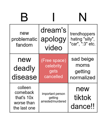 2024 bingo card Bingo Card