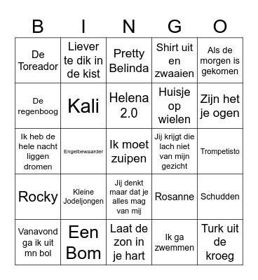 FOUTE KERST Bingo Card