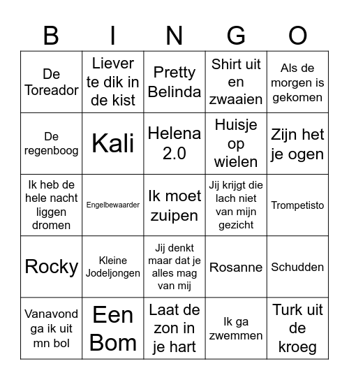 FOUTE KERST Bingo Card