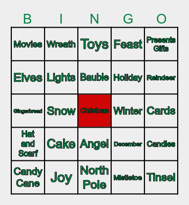 Christmas Bingo Card