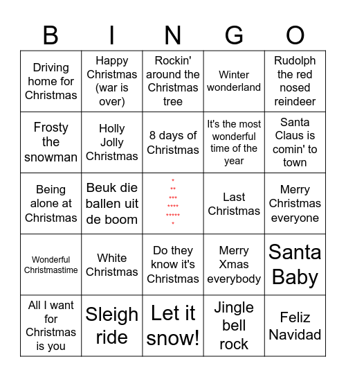 KERST 2023 Bingo Card