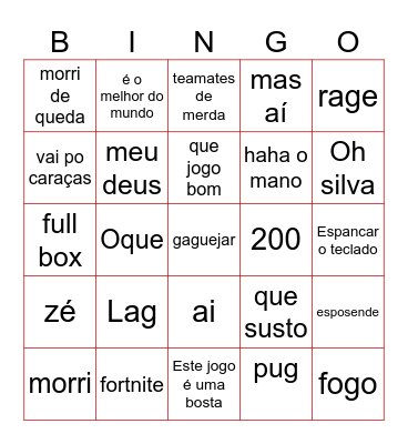 Gui Bingo Card