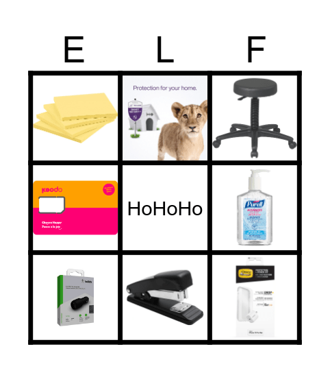 ELF BINGO Card