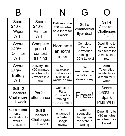 WITTDTJR Q2 BINGO Card