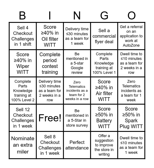 WITTDTJR Q2 BINGO Card