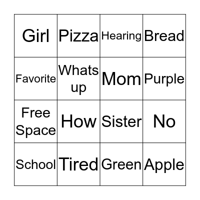 Bingo Card