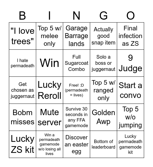 Item Asylum bingo! Bingo Card