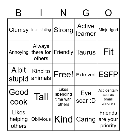 Nendou Kinnie Bingo Card