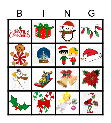 Christmas Bingo Card