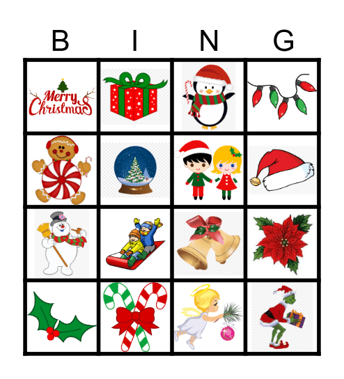 Christmas Bingo Card