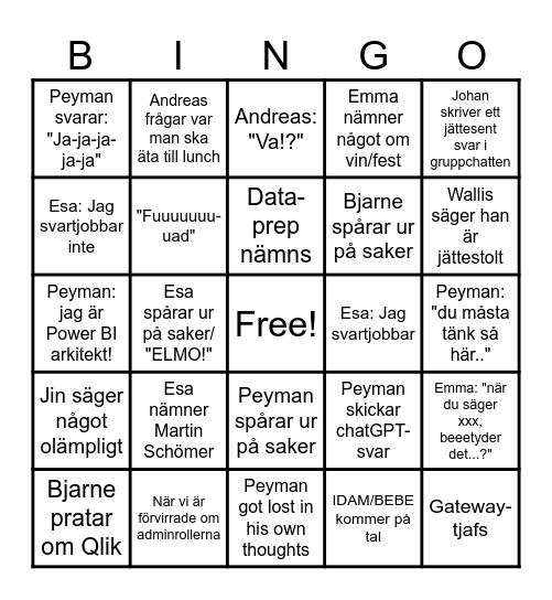 PoBI Bingo Card