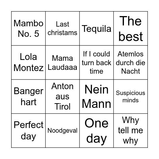 Wurzerhof Bingo 2023 Bingo Card