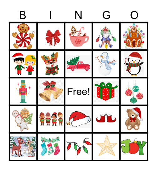 Holiday Bingo Card