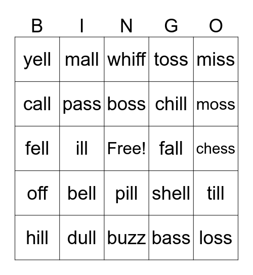 Wilson 1.4 Bingo Card