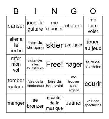 FR 3 & 4 Bingo Card