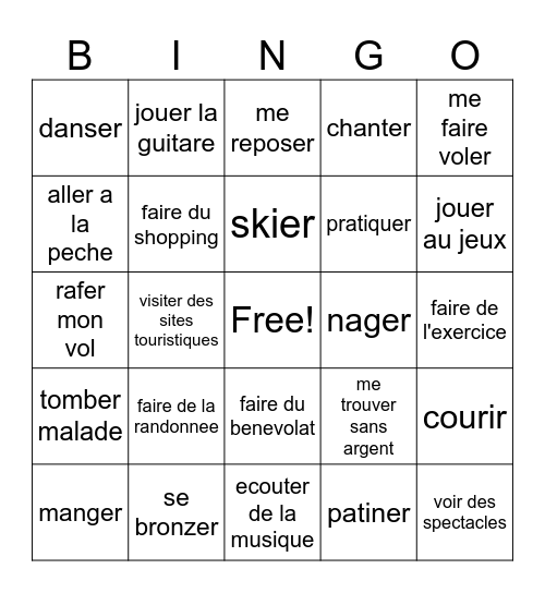 FR 3 & 4 Bingo Card