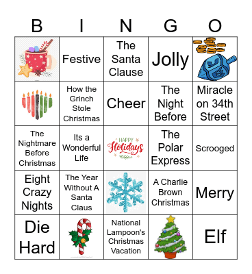 GEP Holiday BINGO Break Bingo Card