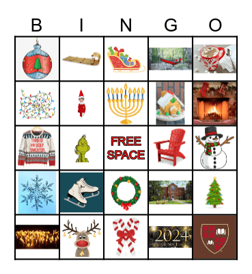Payson Holiday Bingo Card