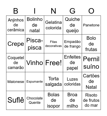 Bingo da Trii Bingo Card