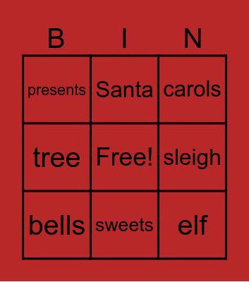 Xmas Bingo Card