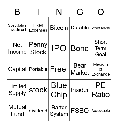 FALL FINAL REVIEW MM Bingo Card