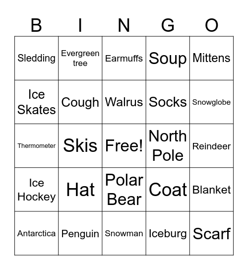 Festive BINGO Card