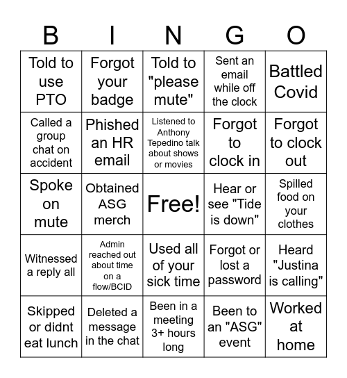 Things that happened in 2023 Bingo Card