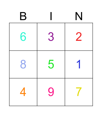 Spanish Bingo! Bingo Card