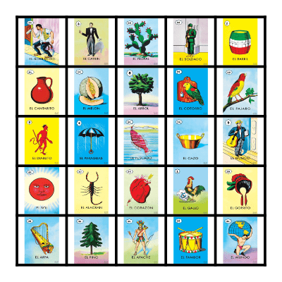 Persys Loteria Bingo Card