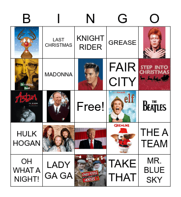 CENTRAL AREA DISCO BINGO! Bingo Card